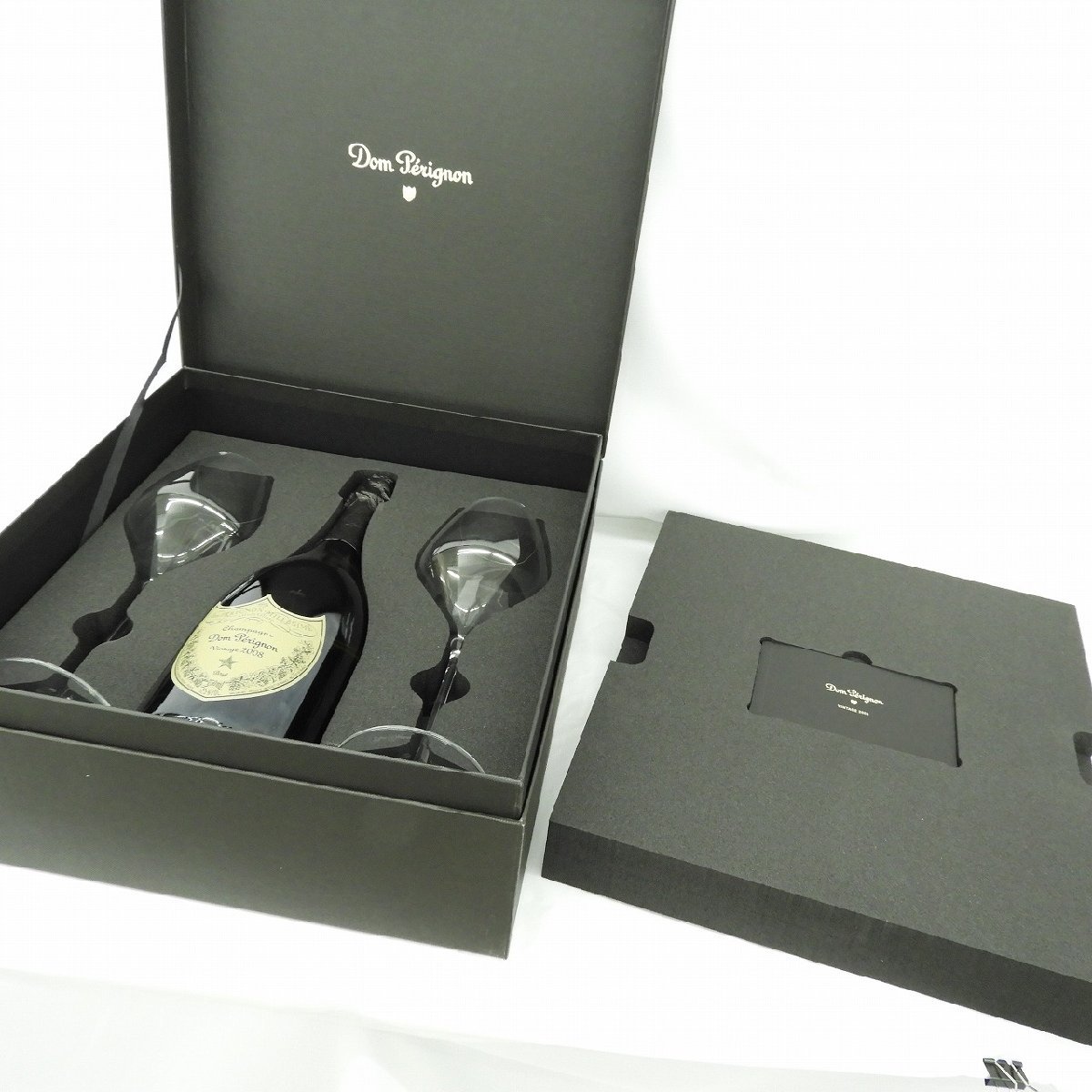 돔 페리뇽 빈티지 2008 삼페인 2잔 상자포함<br><small>ドン ペリニヨン 2008年 白 750ml 箱あり</small>